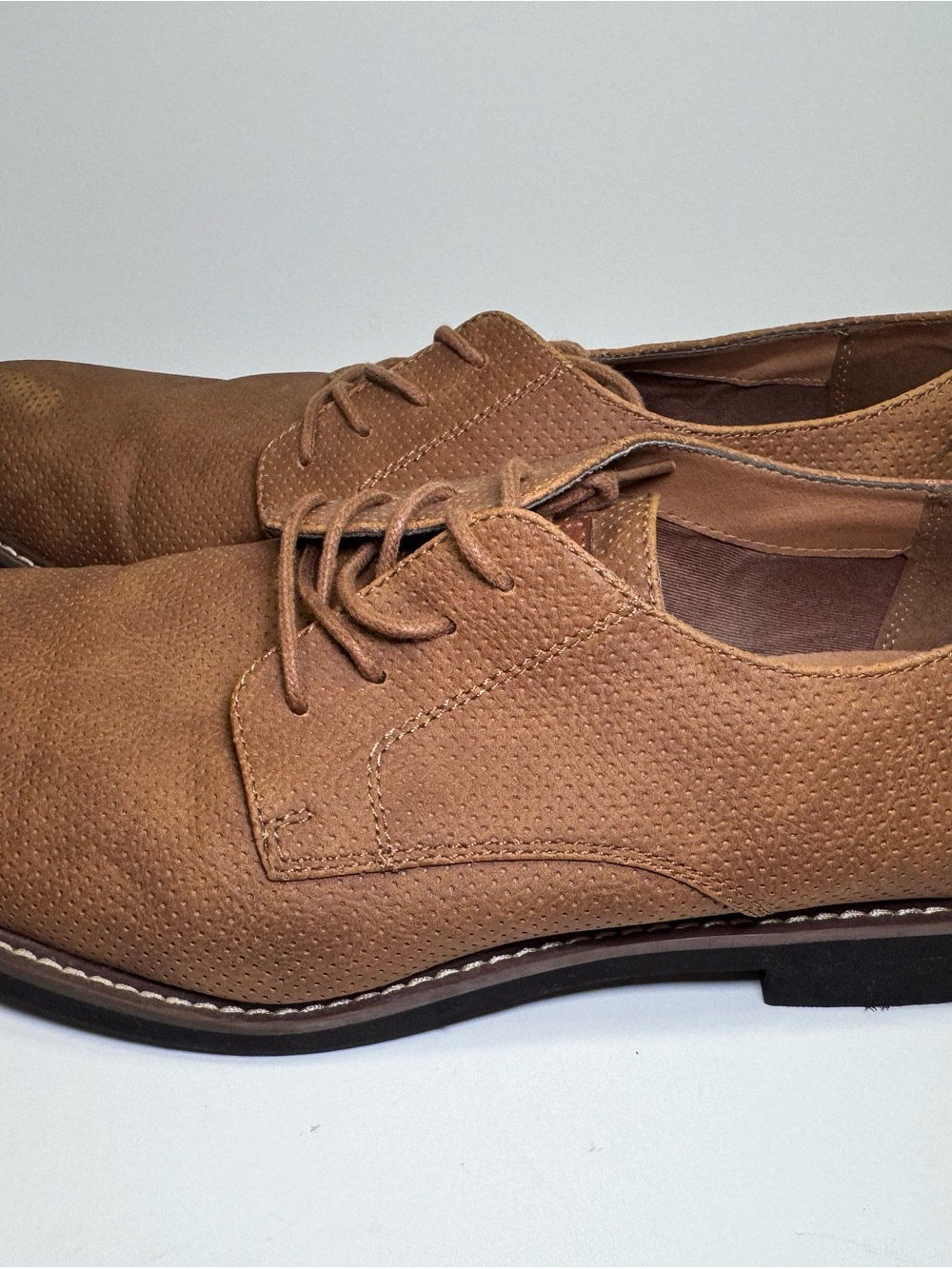 Tommy Hilfiger Garson6 Men's Brown Suede Lace-Up Oxfords